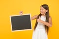 Be successful. carefree beauty show blackboard. kid show thumb up. little child advertises beach activity. happy