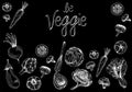 Be veggie. Vegetables illustration