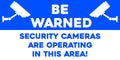 Be warned sticker Royalty Free Stock Photo