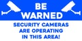 Be warned sticker Royalty Free Stock Photo