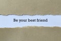 Be your best friend on paper Royalty Free Stock Photo