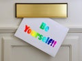 Be Yourself inspirational message