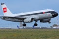 BEA British Airways landing to airport CDG Royalty Free Stock Photo