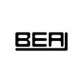 BEA letter logo creative design with vector graphic, BEA