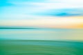 Beach abstract in soft hues St Kilda Beach back-lit by setting sun Royalty Free Stock Photo