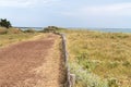 Beach access in dunes on Atlantic Ocean vendÃÂ©e Royalty Free Stock Photo