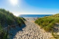 Beach access in the dunes of Texel, Netherlands Royalty Free Stock Photo