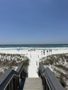 Beach access view at Henderson Beach State Park Florida Royalty Free Stock Photo