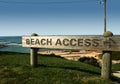 Beach acess sign Royalty Free Stock Photo