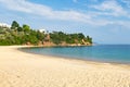 The beach Achladies in Skiathos, Greece Royalty Free Stock Photo