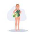 Beach Activity concept. woman with beachball on the beach