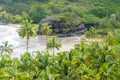 Beach aerial view hawaii kawaii island united states