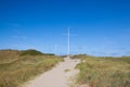 On the beach in Agger, Denmark. Royalty Free Stock Photo