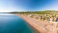 The beach Agia Anna Agali in Evia, Greece Royalty Free Stock Photo