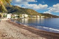 The beach Agioi Anargiri of Methana in Peloponnese, Greece