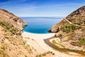 The beach Agios Dimitrios in Evia, Greece Royalty Free Stock Photo