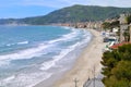 Beach of Alassio, Liguria, Italy