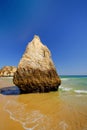 Beach Alvor Poente in Algarve, Portugal Royalty Free Stock Photo