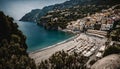 Beach, Amalfi Coast, Italy Royalty Free Stock Photo