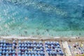 The beach on Amalfi Coast. Vico Equense. Italy