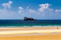 Beach Anse de Pen Hat on the Presqu `ile de Crozon, Parc naturel Royalty Free Stock Photo