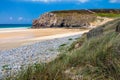 Beach Anse de Pen Hat on the Presqu'ile de Crozon, Parc naturel