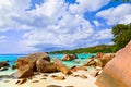 Beach Anse Lazio at island Praslin, Seychelles Royalty Free Stock Photo