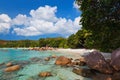 Beach Anse Lazio at island Praslin Seychelles Royalty Free Stock Photo