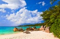 Beach Anse Lazio at island Praslin, Seychelles Royalty Free Stock Photo