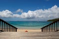 Beach in Anse-Marcel in St-Marteen Royalty Free Stock Photo
