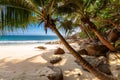 Beach Anse Takamaka of Mahe island, Seychelles