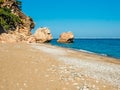 Beach in the Antalya Gulf in Turkey