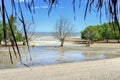 The beach at Antsanitia, Madagascar Royalty Free Stock Photo