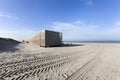 Beach with apartments in Hoek van Holland Royalty Free Stock Photo