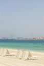 Beach of Atlantis the Palm hotel Royalty Free Stock Photo