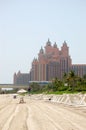 The beach of Atlantis the Palm hotel