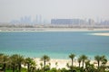 Beach of Atlantis the Palm hotel Royalty Free Stock Photo