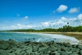 Beach in Axim Ghana west Afirica. Royalty Free Stock Photo