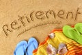 Retirement plan freedom beach vacation concept Royalty Free Stock Photo