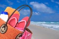 Beach bag Royalty Free Stock Photo