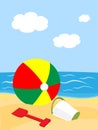 Beach ball Royalty Free Stock Photo