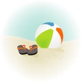 Beach Ball Flip Flops