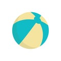 Beach Ball icon. Modern Flat vector style. Summer season fun pool and sea game aquapark. Holiday and vacation Royalty Free Stock Photo