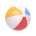 Beach ball isolated on white background Royalty Free Stock Photo