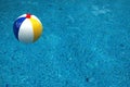 Beach ball in pool Royalty Free Stock Photo