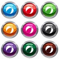 Beach ball set 9 collection Royalty Free Stock Photo