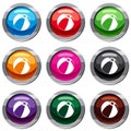 Beach ball set 9 collection Royalty Free Stock Photo