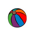 Beach ball vector illustartion