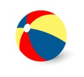 Beach ball vector illustration Royalty Free Stock Photo