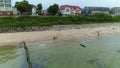 Beach Baltic Sea Ustronie Morskie Plaza Morze Baltycki Aerial View Poland